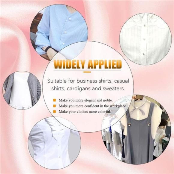 150 Piece Assorted Pearl Buttons Resin White Shank Button Come with Storage Case - Picture 2 of 7